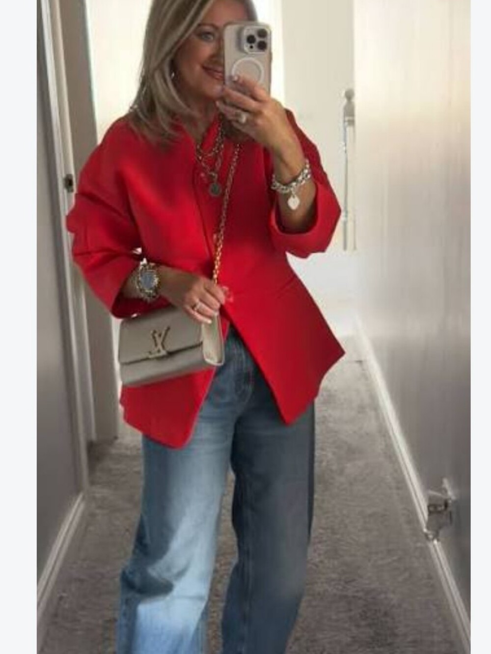 River Island Studios Bright Red Tailored Blazer